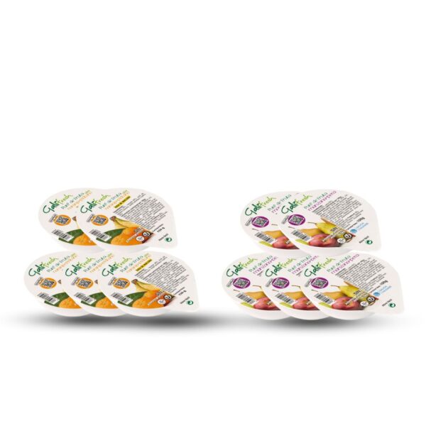 Pack De Puré De Frutas Sabor Naranja- Plátano Y Manzana-Pera (10uds)