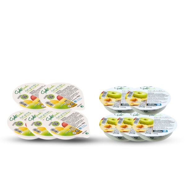 Pack De Puré de Frutas de Manzana y Manzana-Melocotón (10uds)