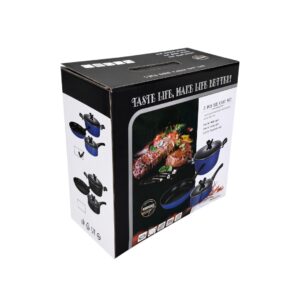 Set de Sartenes Multiuso con Tapas 5Pzas