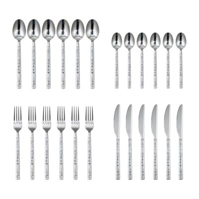 Set De Cubiertos Acero Inoxidable 24ud