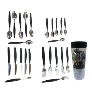 Set Cubiertos Híbrido Con Acabado Mate 25uds