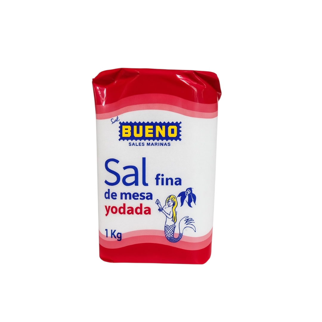 Sal Fina De Mesa Yodada Bueno 1Kg