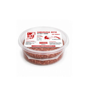 Hamburguesas de Res y Cerdo 2ud de 110g
