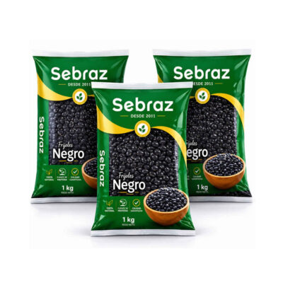 Frijol Negro Sebraz 3ud de 1Kg