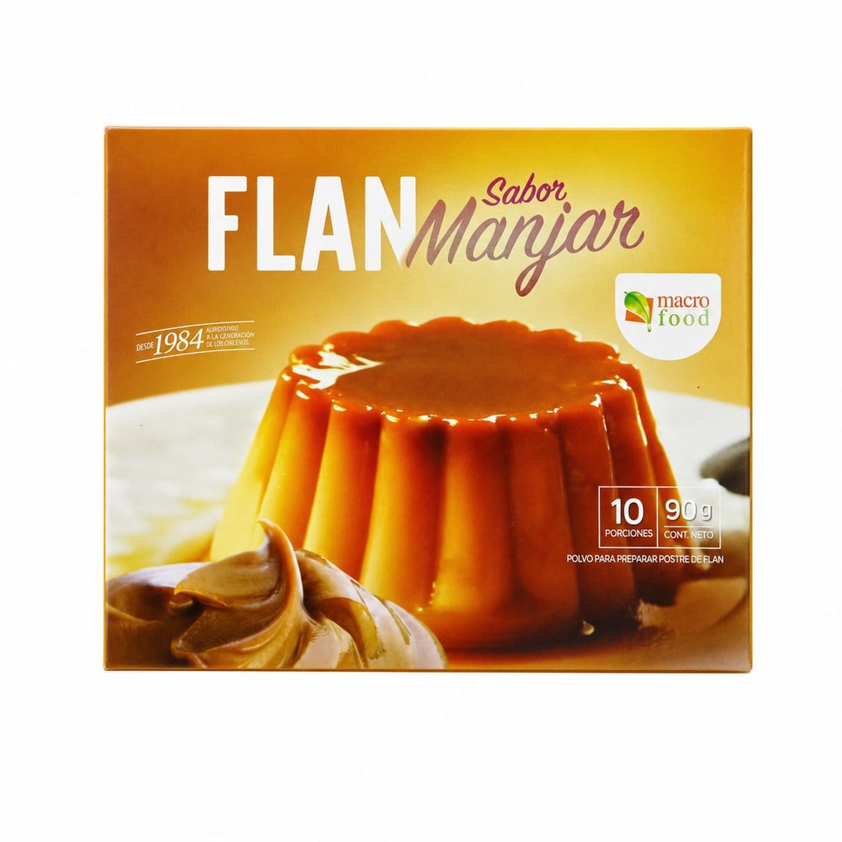 Flan sabor Manjar Macro Food 90g