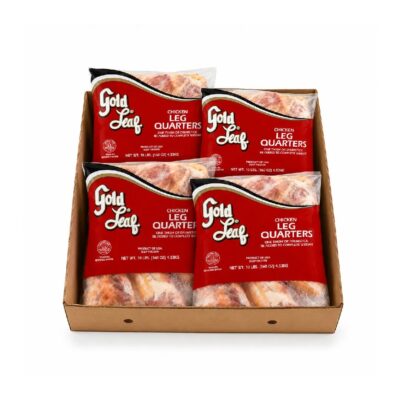 Caja de Cuartos Traseros de Pollo GOLD LEAF 4 Bolsas de 10Lb