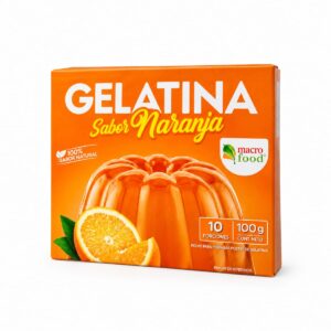 Gelatina Sabor Naranja Macro Food 100g