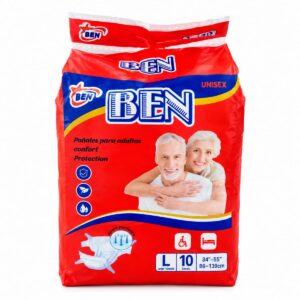 Pañales para Adultos BEN Talla L 10pcs