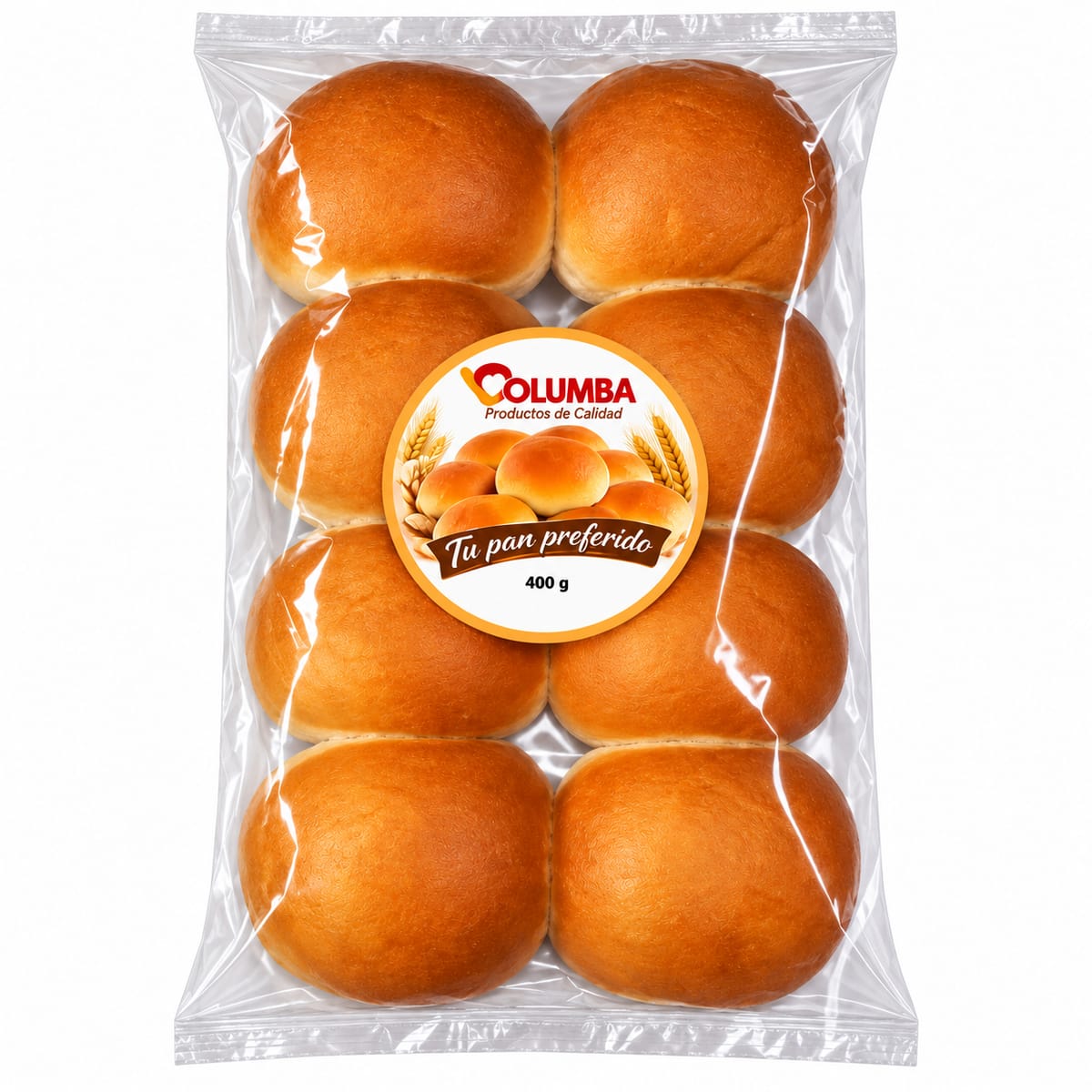 Pan Redondo Columba 8ud de 50g – 400g